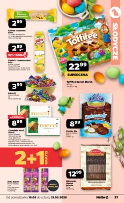 Netto - gazetka promocyjna Gazetka od poniedziałku 16.03 do soboty 21.03 - strona 21