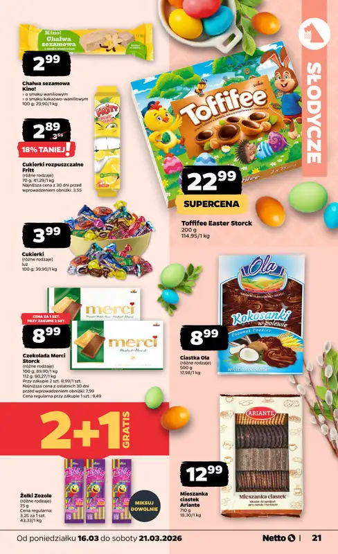 Netto - gazetka promocyjna Gazetka od poniedziałku 16.03 do soboty 21.03 - strona 21