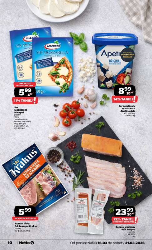 Netto - gazetka promocyjna Gazetka od poniedziałku 16.03 do soboty 21.03 - strona 10