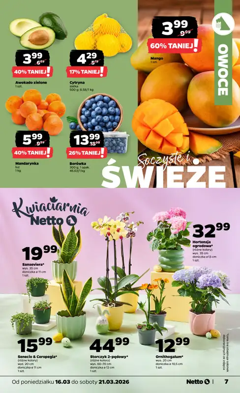 Netto - gazetka promocyjna Gazetka od poniedziałku 16.03 do soboty 21.03 - strona 7
