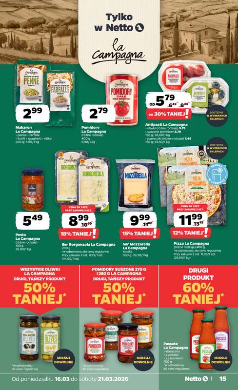 Netto - gazetka promocyjna Gazetka od poniedziałku 16.03 do soboty 21.03 - strona 15