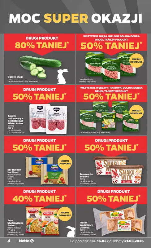 Netto - gazetka promocyjna Gazetka od poniedziałku 16.03 do soboty 21.03 - strona 4