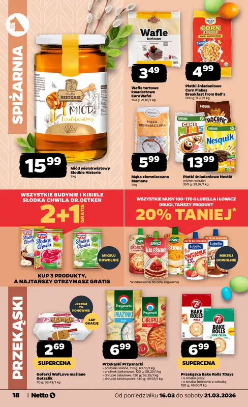 Netto - gazetka promocyjna Gazetka od poniedziałku 16.03 do soboty 21.03 - strona 18