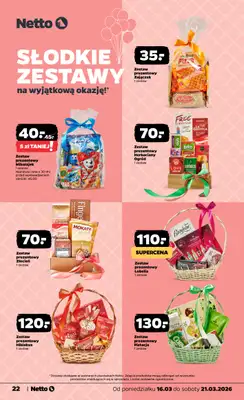 Netto - gazetka promocyjna Gazetka od poniedziałku 16.03 do soboty 21.03 - strona 22