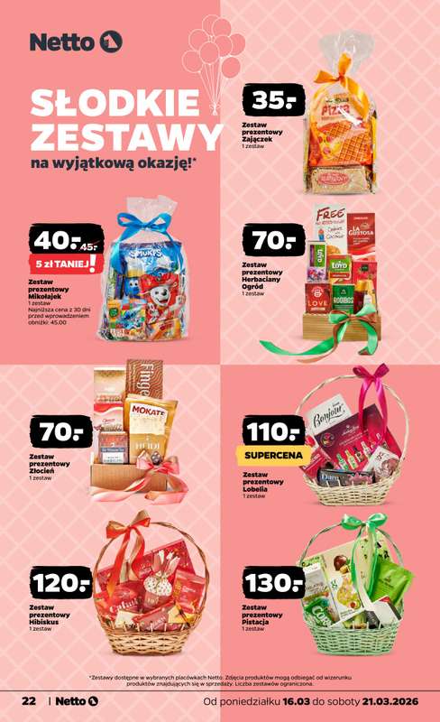 Netto - gazetka promocyjna Gazetka od poniedziałku 16.03 do soboty 21.03 - strona 22