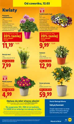 Lidl - gazetka promocyjna Oferta od czwartku od czwartku 12.03 do soboty 14.03 - strona 75