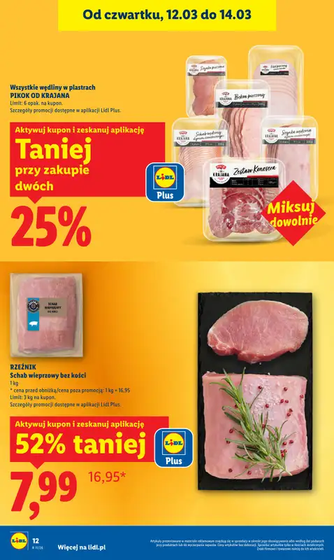 Lidl - gazetka promocyjna Oferta od czwartku od czwartku 12.03 do soboty 14.03 - strona 12