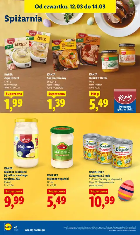 Lidl - gazetka promocyjna Oferta od czwartku od czwartku 12.03 do soboty 14.03 - strona 50
