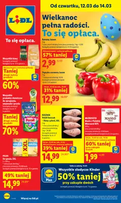 Lidl - gazetka promocyjna Oferta od czwartku od czwartku 12.03 do soboty 14.03