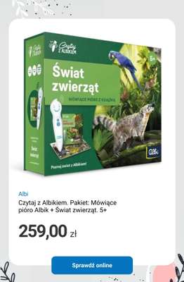 Czytaj z Albikiem. Pakiet: Mówiące pióro Albik + Świat zwierząt. 5+