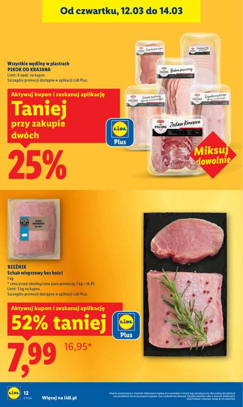 Lidl - gazetka promocyjna Oferta od czwartku od czwartku 12.03 do soboty 14.03 - strona 12