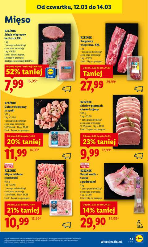 Lidl - gazetka promocyjna Oferta od czwartku od czwartku 12.03 do soboty 14.03 - strona 45