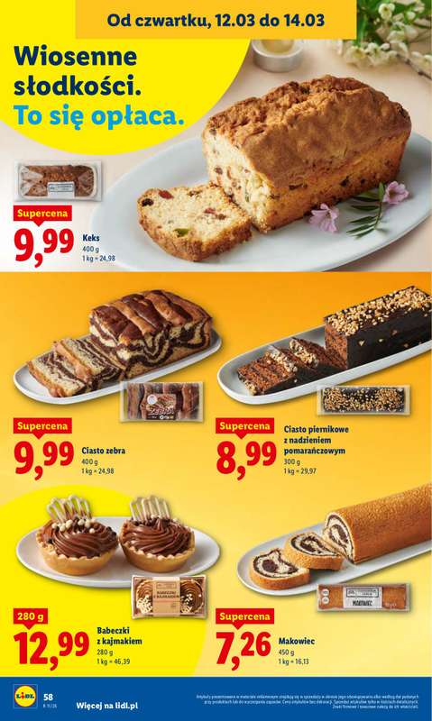 Lidl - gazetka promocyjna Oferta od czwartku od czwartku 12.03 do soboty 14.03 - strona 60