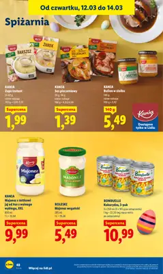 Lidl - gazetka promocyjna Oferta od czwartku od czwartku 12.03 do soboty 14.03 - strona 50