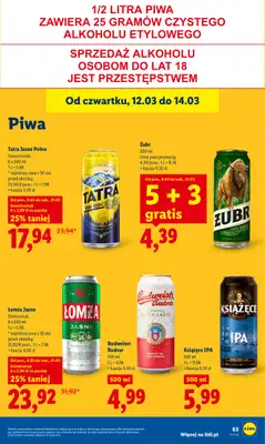 Lidl - gazetka promocyjna Oferta od czwartku od czwartku 12.03 do soboty 14.03 - strona 65