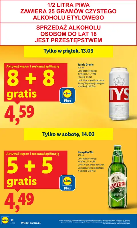 Lidl - gazetka promocyjna Oferta od czwartku od czwartku 12.03 do soboty 14.03 - strona 18