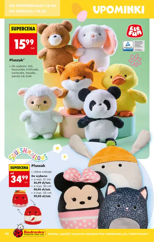 Biedronka - gazetka promocyjna Hity i inspiracje, od 14.03 od soboty 14.03 do środy 01.04 - strona 42
