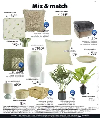 Jysk - gazetka promocyjna Świetna oferta dla domu. Rabat do 60% od środy 18.03 do niedzieli 05.04 - strona 11