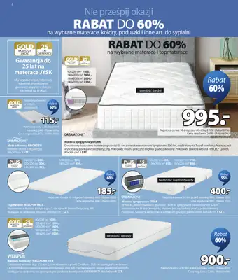 Jysk - gazetka promocyjna Świetna oferta dla domu. Rabat do 60% od środy 18.03 do niedzieli 05.04 - strona 2