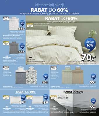 Jysk - gazetka promocyjna Świetna oferta dla domu. Rabat do 60% od środy 18.03 do niedzieli 05.04 - strona 4