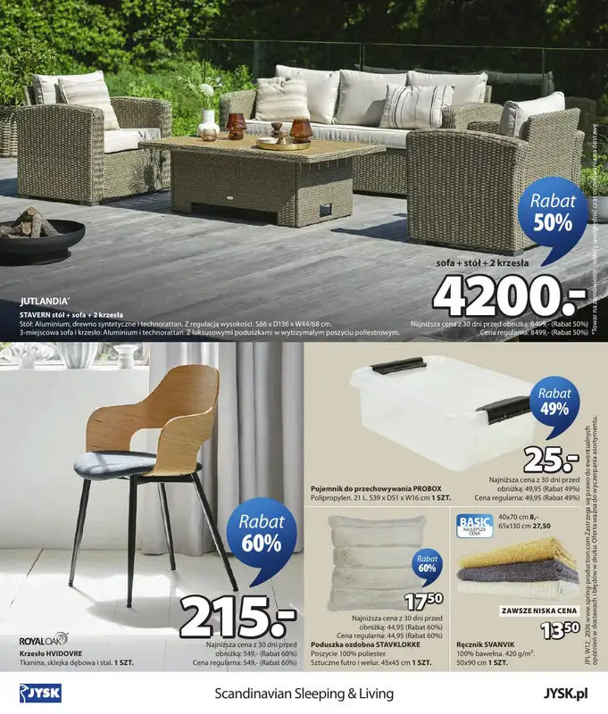 Jysk - gazetka promocyjna Świetna oferta dla domu. Rabat do 60% od środy 18.03 do niedzieli 05.04 - strona 12
