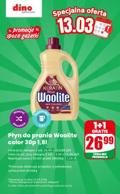 Dino - gazetka promocyjna Płyn do prania - oferta na 13.03 | Promocje spoza gazetki od piątku 13.03 do piątku 13.03