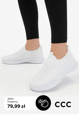 CCC - gazetka promocyjna BIAŁE SNEAKERSY dla niej od piątku 13.03  - strona 2
