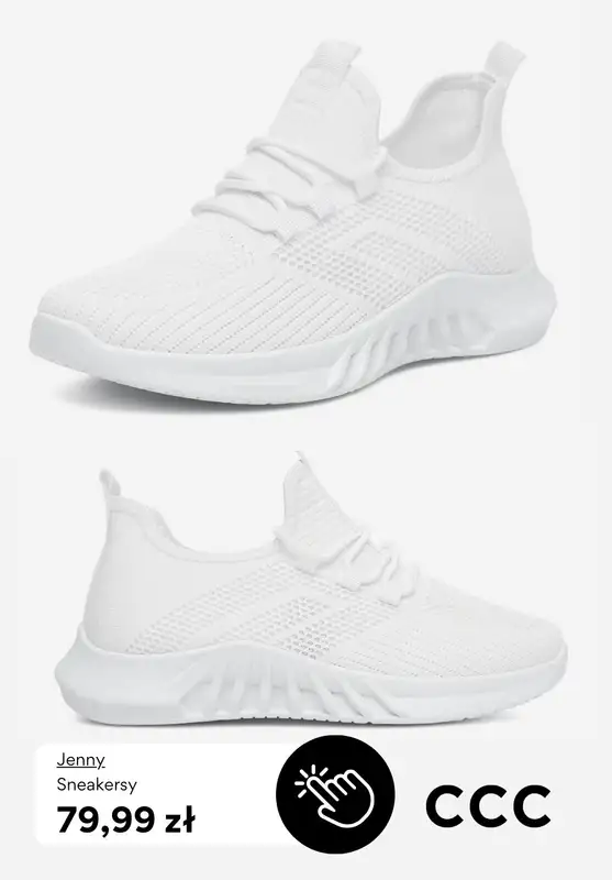CCC - gazetka promocyjna BIAŁE SNEAKERSY dla niej od piątku 13.03  - strona 3