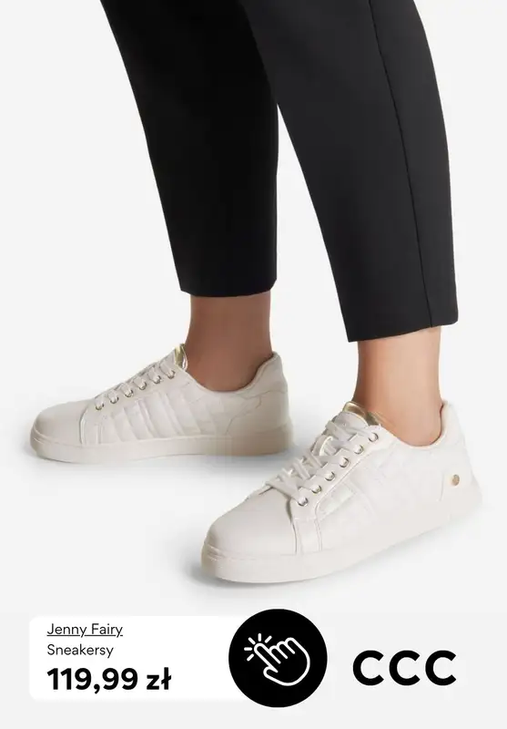 CCC - gazetka promocyjna BIAŁE SNEAKERSY dla niej od piątku 13.03  - strona 8