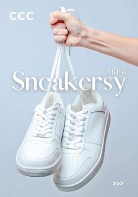 CCC - gazetka promocyjna BIAŁE SNEAKERSY dla niej od piątku 13.03 