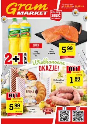 Gram Market - gazetka promocyjna Gazetka od środy 18.03 do wtorku 24.03