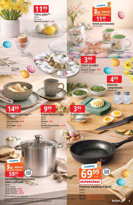 Leclerc - gazetka promocyjna Oferta E.Leclerc | Wielkanocne przygotowania od wtorku 17.03 do niedzieli 29.03 - strona 9
