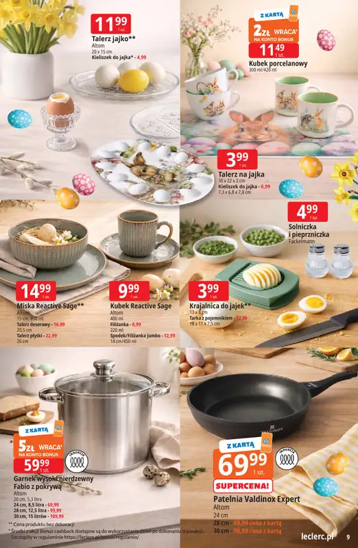 Leclerc - gazetka promocyjna Oferta E.Leclerc | Wielkanocne przygotowania od wtorku 17.03 do niedzieli 29.03 - strona 9