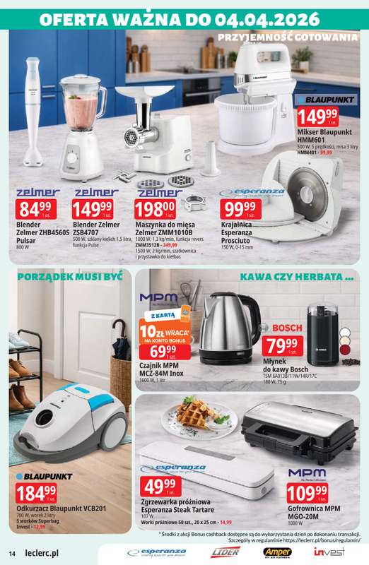 Leclerc - gazetka promocyjna Oferta E.Leclerc | Wielkanocne przygotowania od wtorku 17.03 do niedzieli 29.03 - strona 14