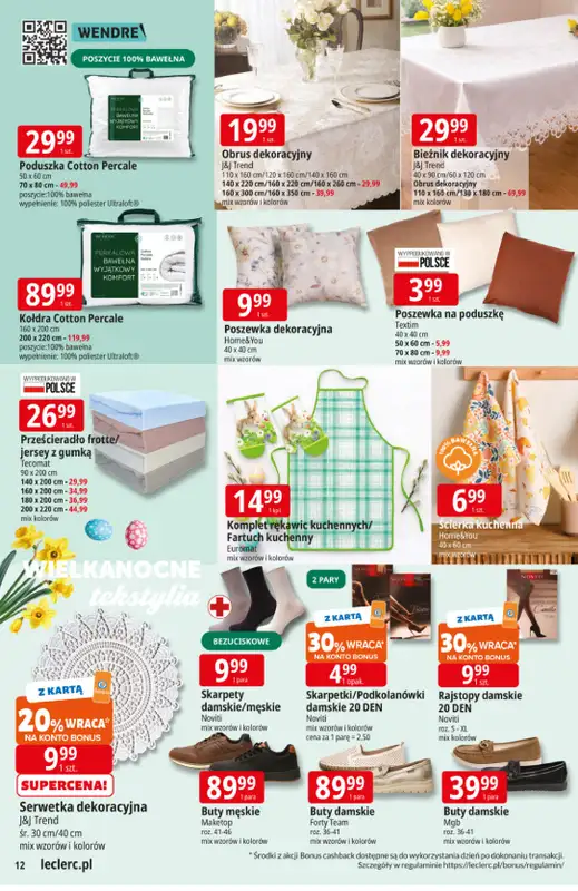 Leclerc - gazetka promocyjna Oferta E.Leclerc | Wielkanocne przygotowania od wtorku 17.03 do niedzieli 29.03 - strona 12
