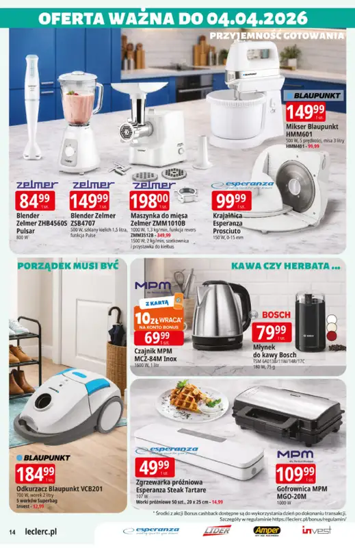 Leclerc - gazetka promocyjna Oferta E.Leclerc | Wielkanocne przygotowania od wtorku 17.03 do niedzieli 29.03 - strona 14