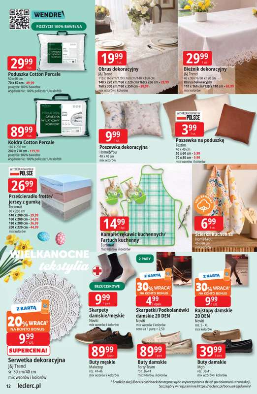 Leclerc - gazetka promocyjna Oferta E.Leclerc | Wielkanocne przygotowania od wtorku 17.03 do niedzieli 29.03 - strona 12