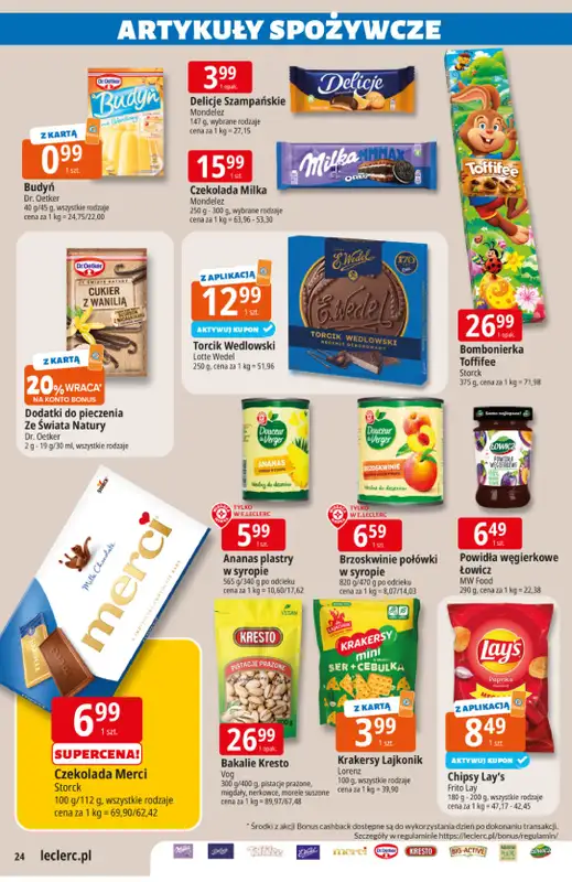 Leclerc - gazetka promocyjna Oferta E.Leclerc | Wielkanocne przygotowania od wtorku 17.03 do niedzieli 29.03 - strona 24
