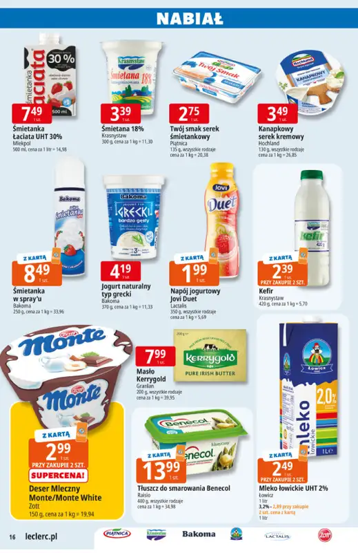 Leclerc - gazetka promocyjna Oferta E.Leclerc | Wielkanocne przygotowania od wtorku 17.03 do niedzieli 29.03 - strona 16