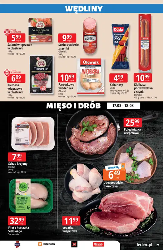 Leclerc - gazetka promocyjna Oferta E.Leclerc | Wielkanocne przygotowania od wtorku 17.03 do niedzieli 29.03 - strona 21