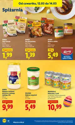 Lidl - gazetka promocyjna Oferta od czwartku od czwartku 12.03 do soboty 14.03 - strona 50