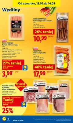 Lidl - gazetka promocyjna Oferta od czwartku od czwartku 12.03 do soboty 14.03 - strona 48