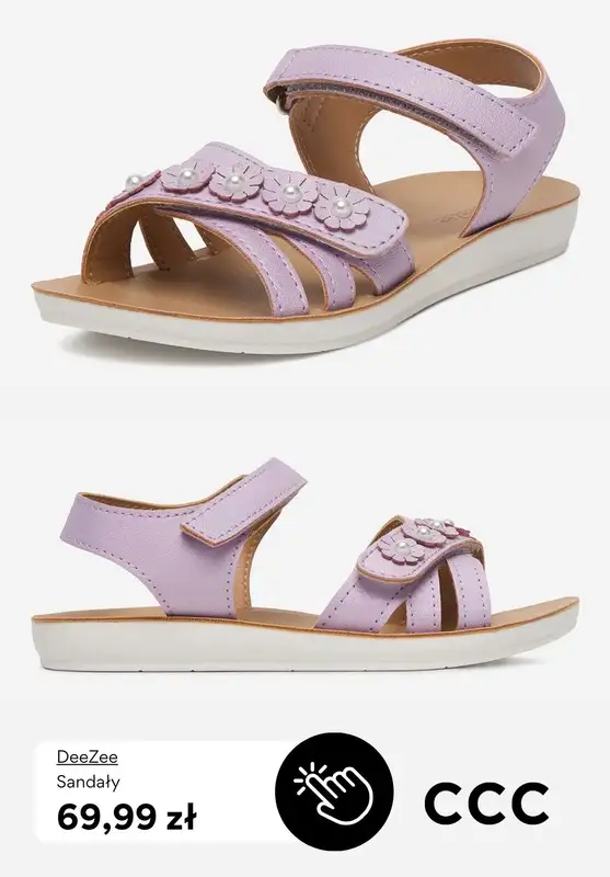 CCC - gazetka promocyjna Sandały dziecięce od 39,99 zł od niedzieli 15.03  - strona 7