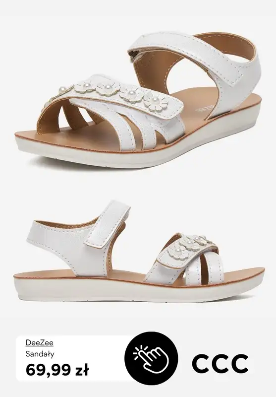 CCC - gazetka promocyjna Sandały dziecięce od 39,99 zł od niedzieli 15.03  - strona 6