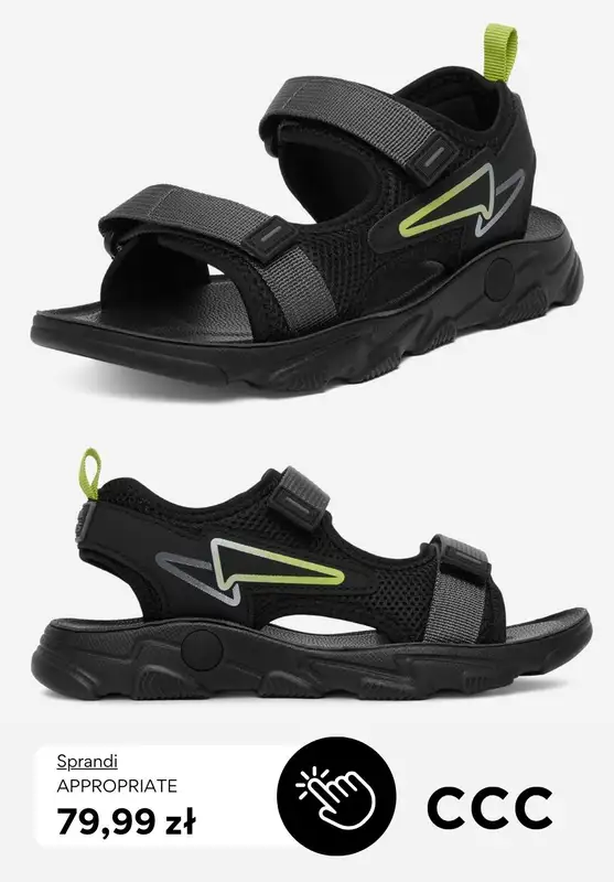 CCC - gazetka promocyjna Sandały dziecięce od 39,99 zł od niedzieli 15.03  - strona 9
