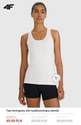 4F - gazetka promocyjna Damskie ubrania treningowe – promocje! od soboty 14.03  - strona 12