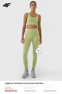 4F - gazetka promocyjna Damskie ubrania treningowe – promocje! od soboty 14.03  - strona 5