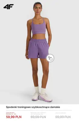 4F - gazetka promocyjna Damskie ubrania treningowe – promocje! od soboty 14.03  - strona 9