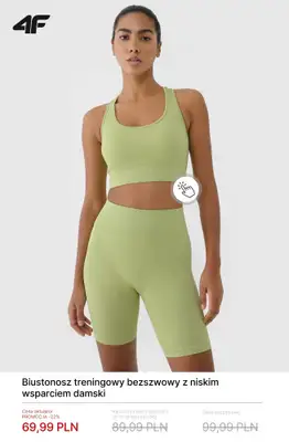 4F - gazetka promocyjna Damskie ubrania treningowe – promocje! od soboty 14.03  - strona 6