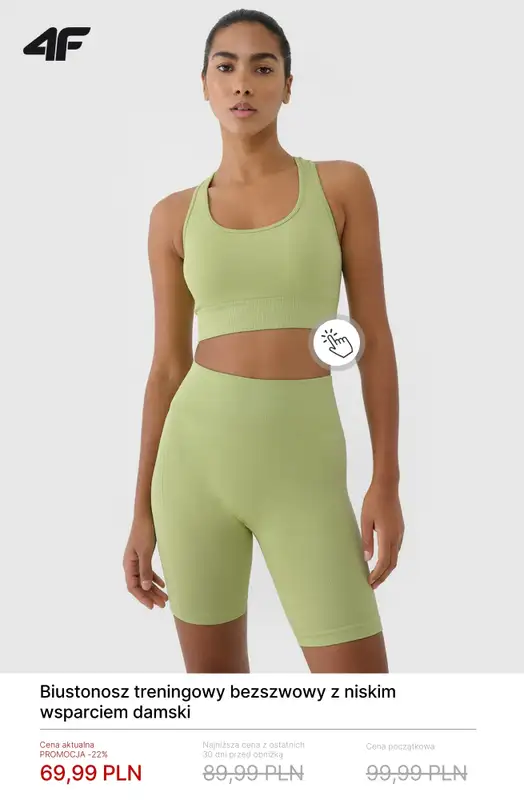 4F - gazetka promocyjna Damskie ubrania treningowe – promocje! od soboty 14.03  - strona 6